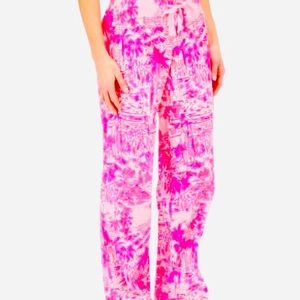 Lilly Pulitzer XL Rule Breaker Pajama Bottoms Bahama with Women Theme EXCELLENT